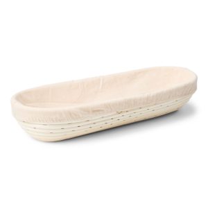 Jäskorg avlång med duk 40 x 15 cm